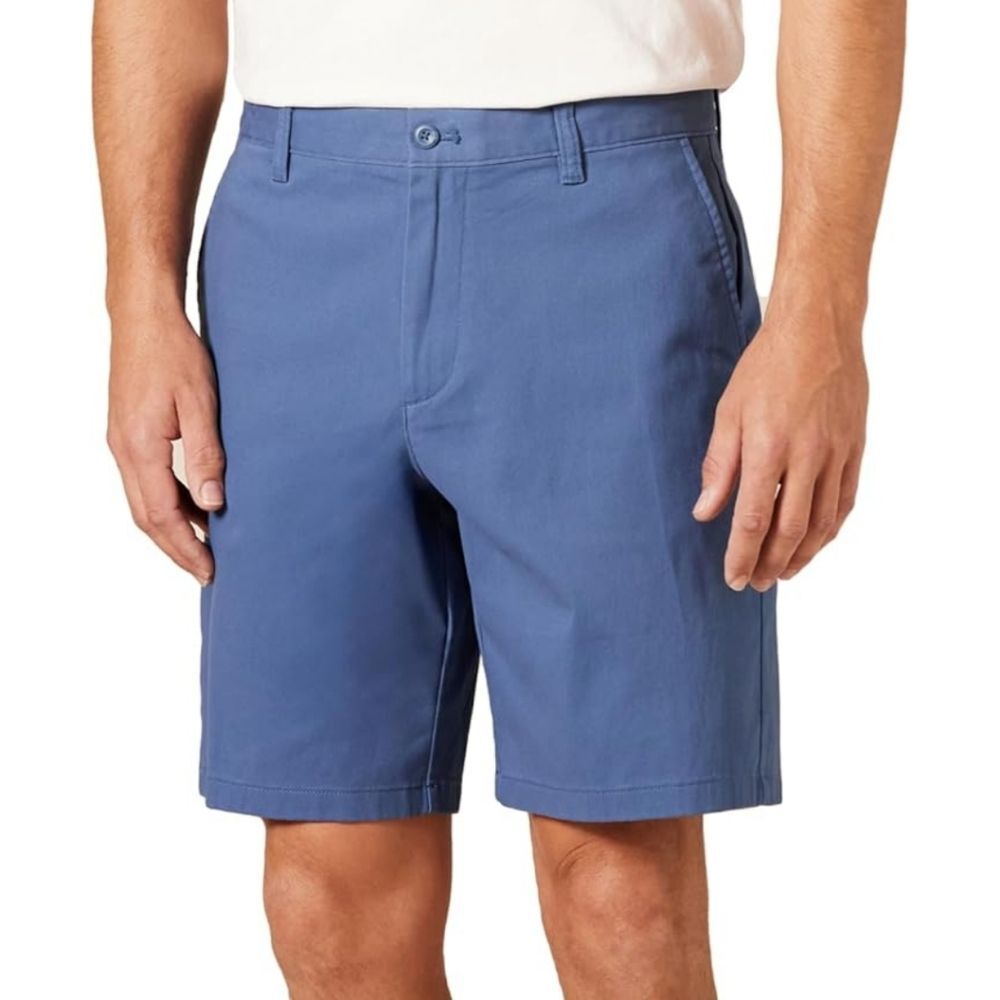Amazon Essentials Size 36 Men's Blue Classic-Fit 9" Comfort Stretch Chino Short